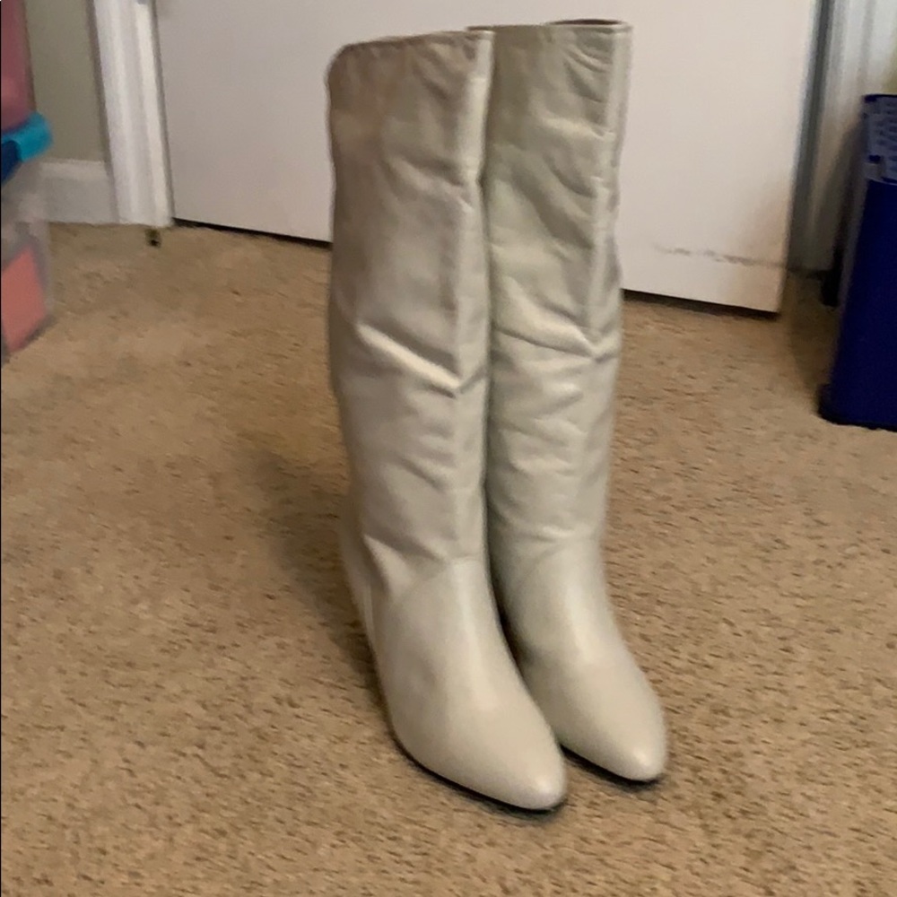 Leather boots